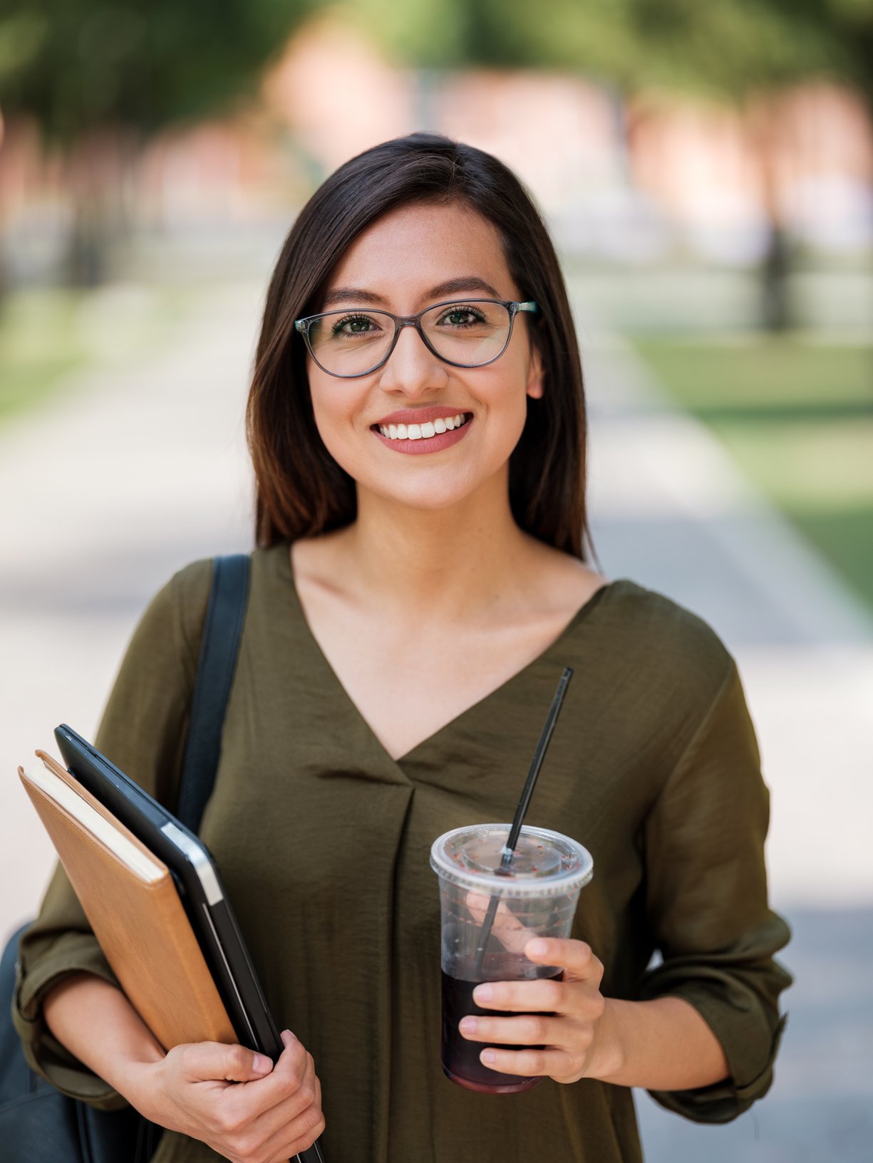 Beautiful latina university student